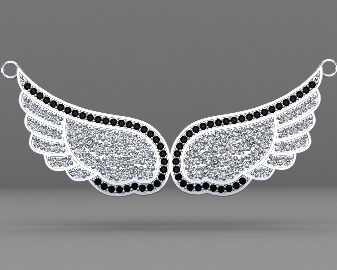 Wings necklace 58-MP 3D print model_8
