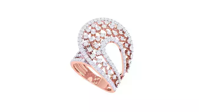 Wedding Ring For Women 3dm STL OBJ FBX Renders Details