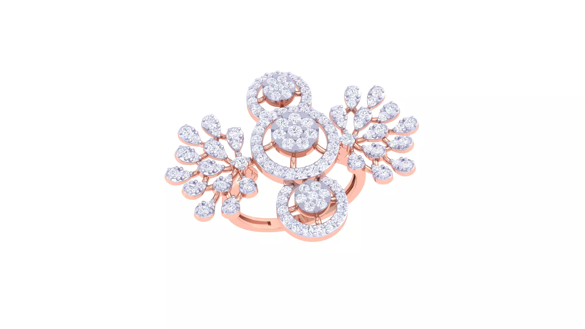 Wedding Ring For Women 3dm STL OBJ FBX Renders Details 3D print model_0