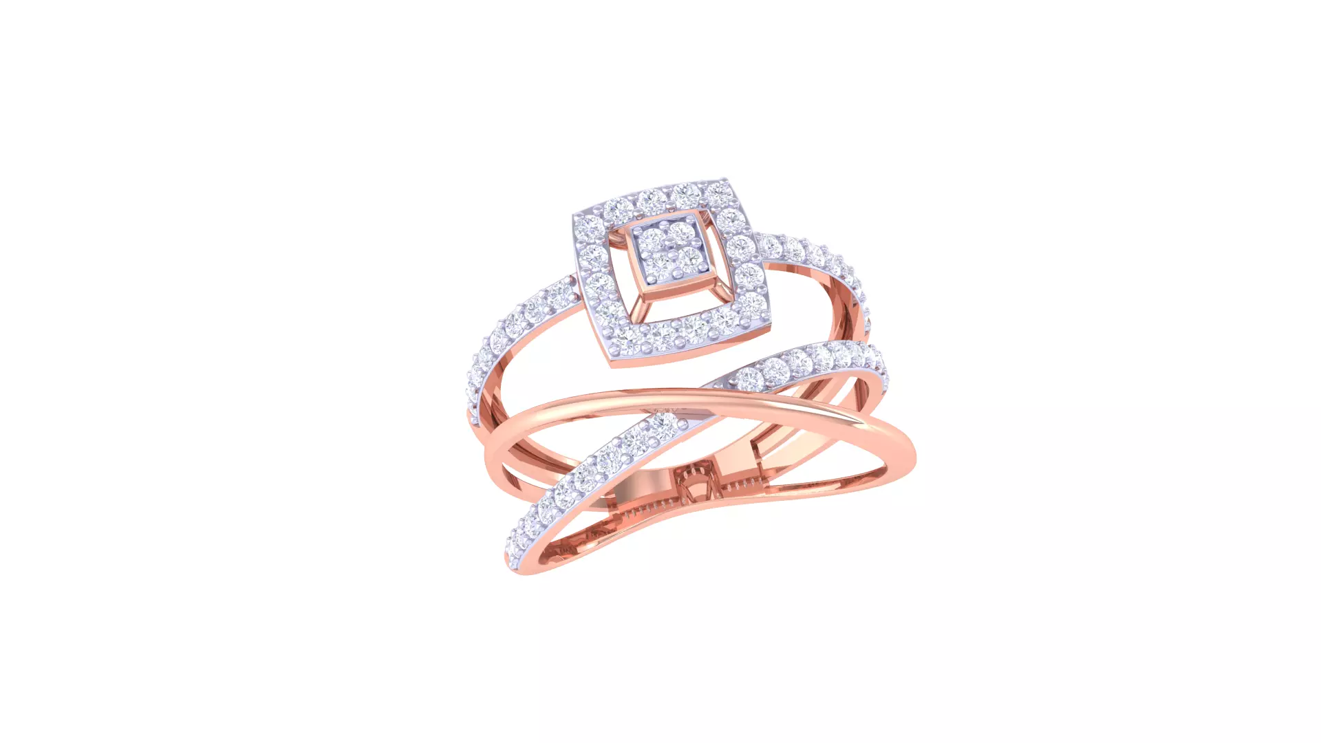 Wedding Ring For Women 3dm STL OBJ FBX Renders Details 3D print model_0