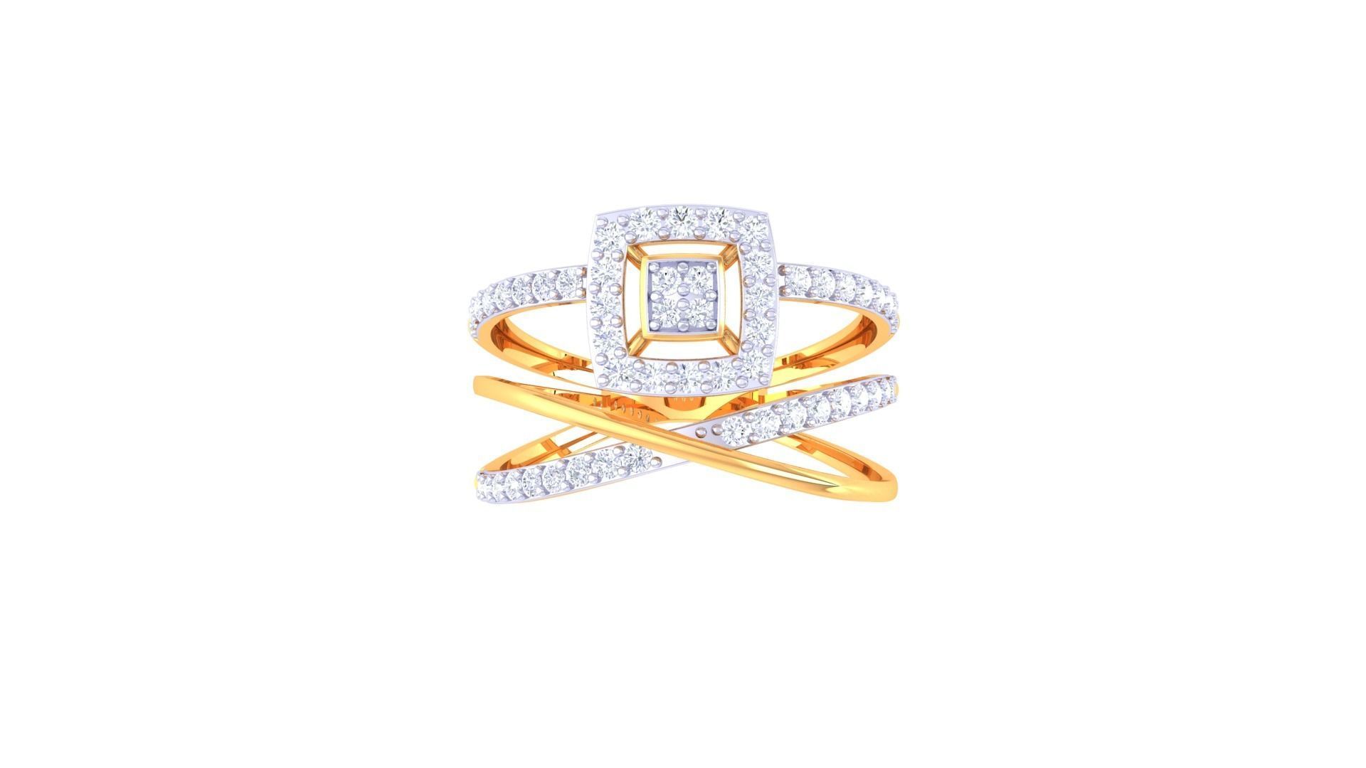 Wedding Ring For Women 3dm STL OBJ FBX Renders Details 3D print model_3