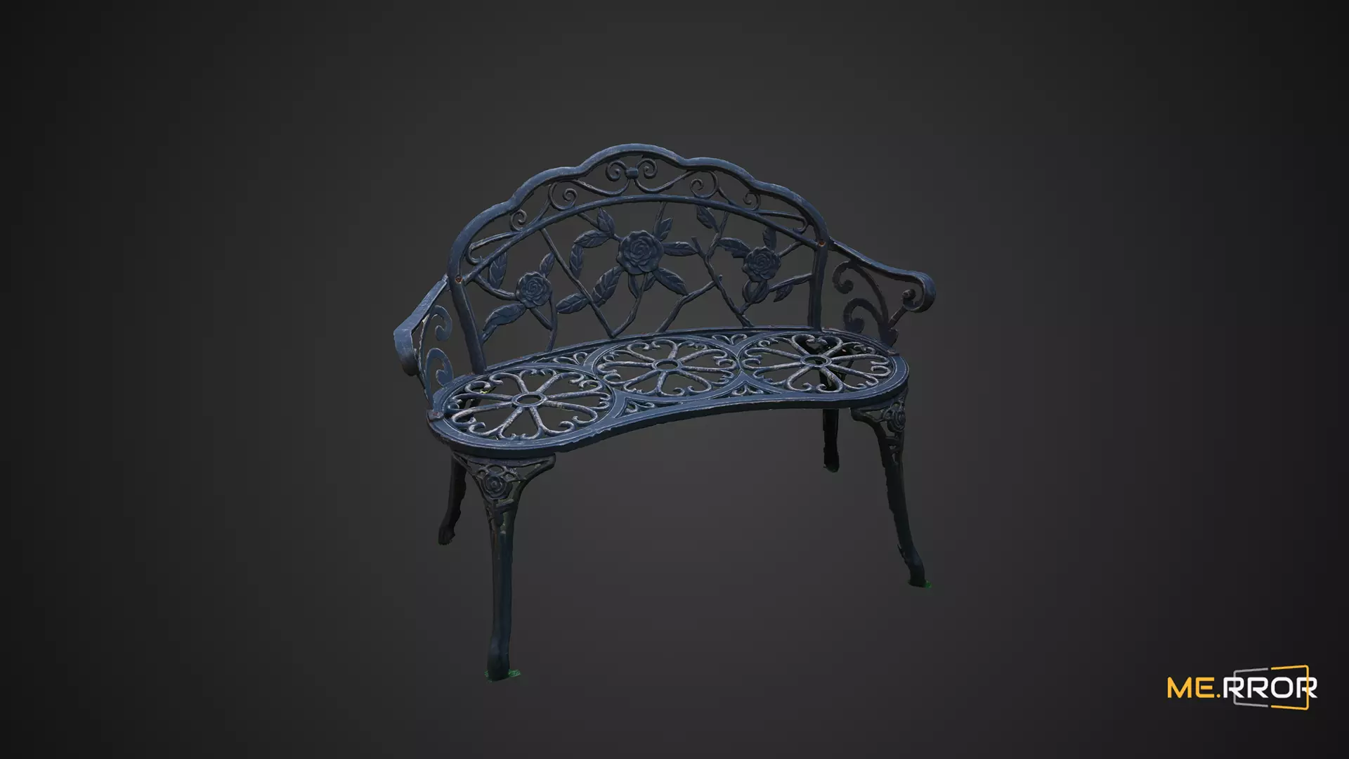 Game Ready Steel Chair 1 Low-poly 3D model