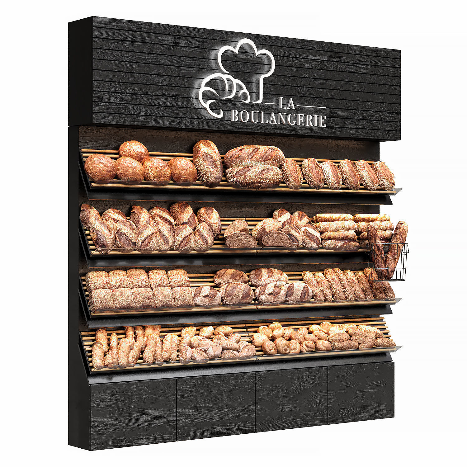 Bread store 3D model_1