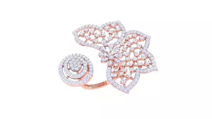 Wedding Ring For Women 3dm STL OBJ FBX Renders Details