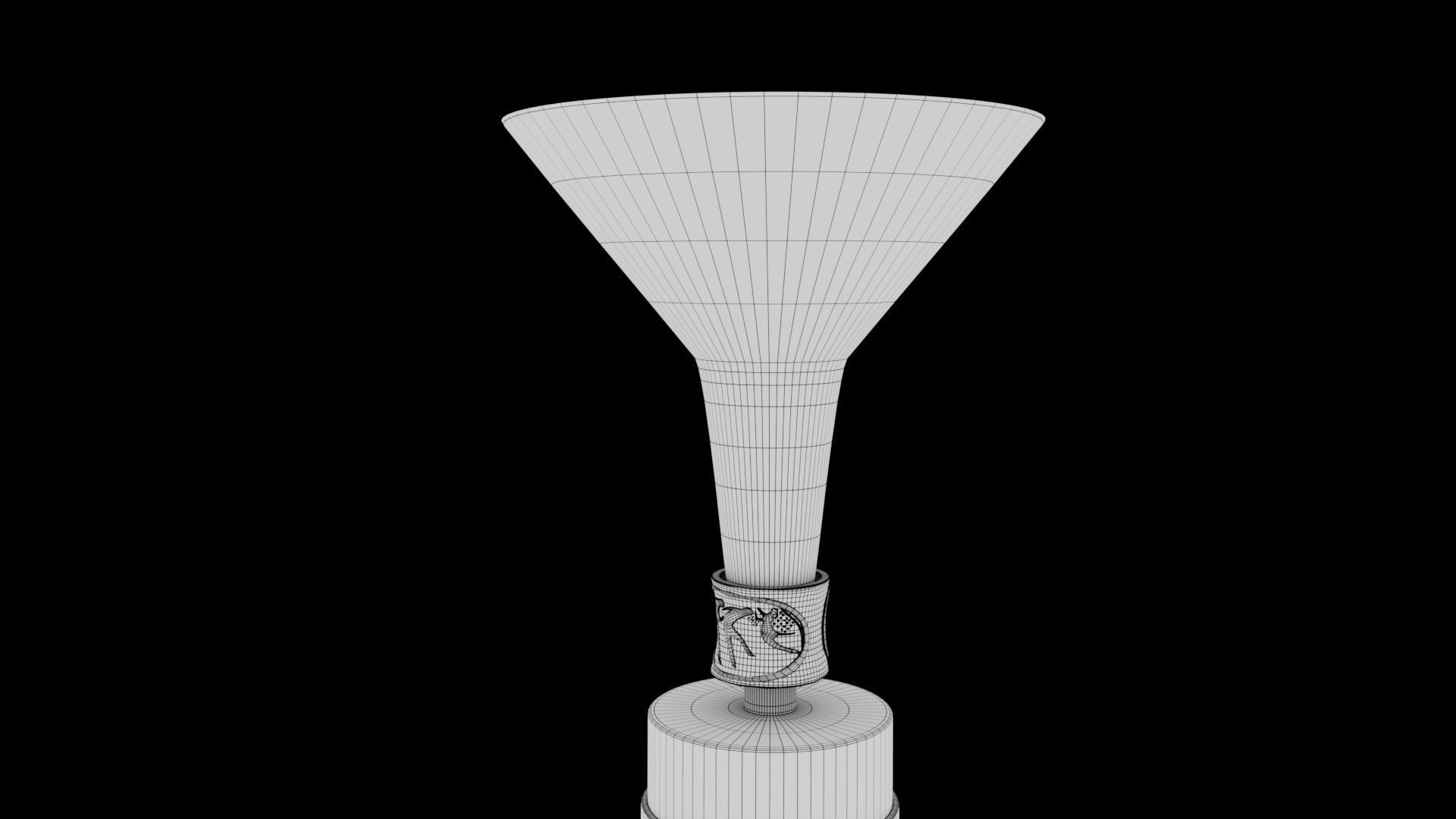 Italian Serie A Football Trophy-Coppa Campioni dItalia-Scudetto 3D model_10