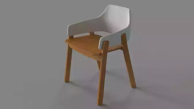 Clutch Dining Chair Walnut Light Gray