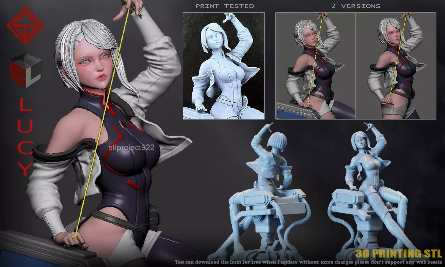 Lucy Cyberpunk 3D print model