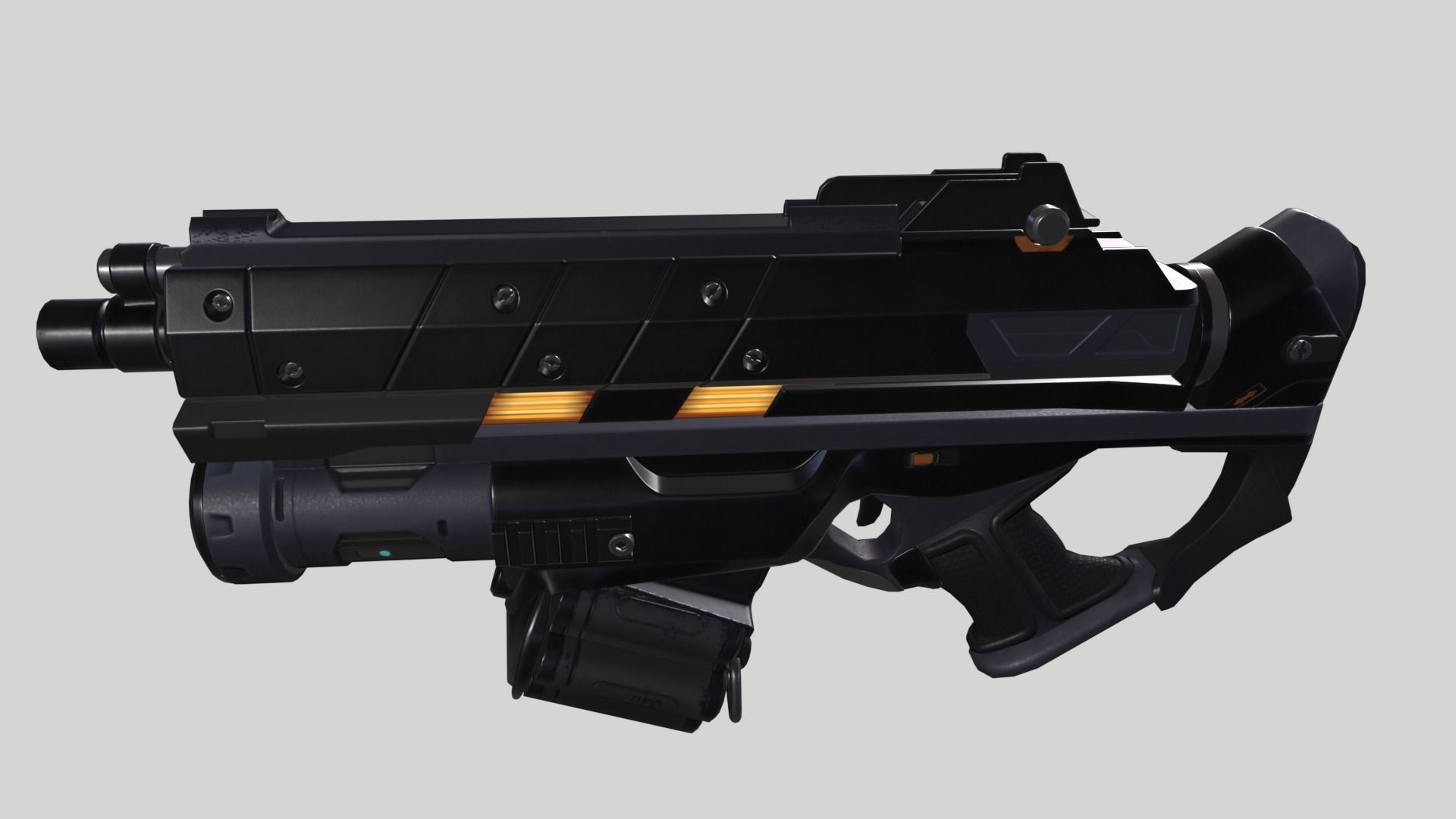 Grond Pistol  Low-poly 3D model_7