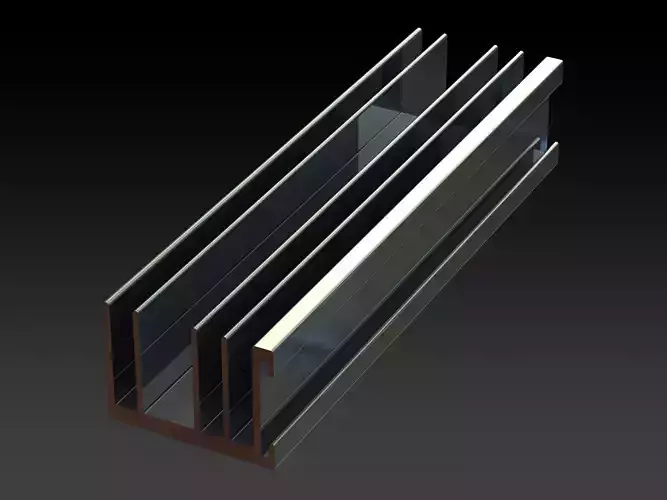 Aluminum Extruded Heat Sink MOD AL-014hs