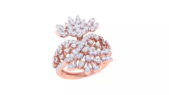 Wedding Ring For Women 3dm STL OBJ FBX Renders Details