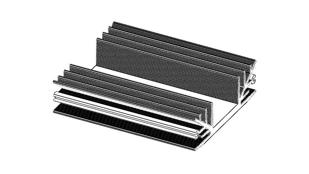 Aluminum Extruded Heat Sink MOD AL-012hs 3D model_10
