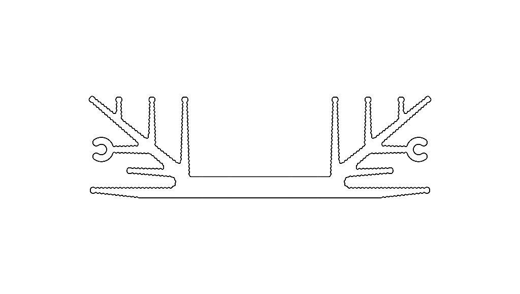 Aluminum Extruded Heat Sink MOD AL-012hs 3D model_8