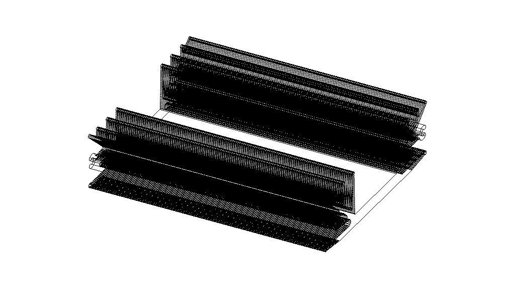 Aluminum Extruded Heat Sink MOD AL-012hs 3D model_12