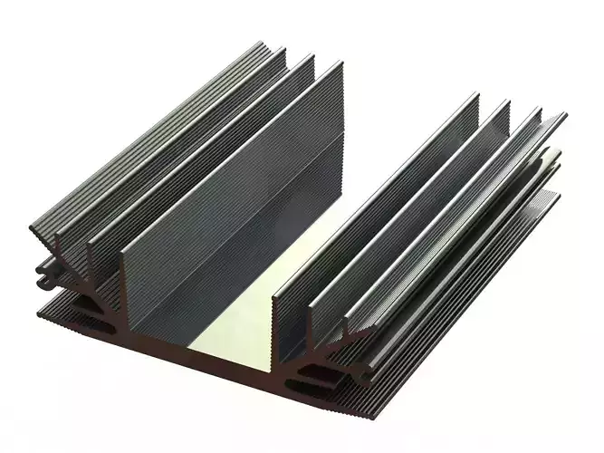 Aluminum Extruded Heat Sink MOD AL-012hs