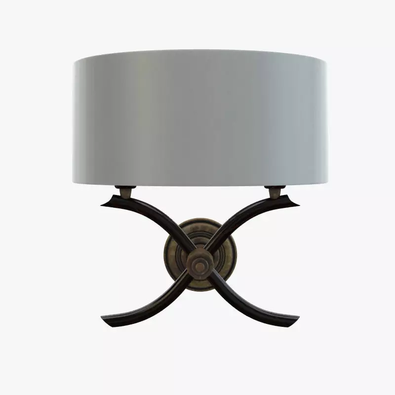 Porta Romana Cross Arm Wall Light 3D model_0