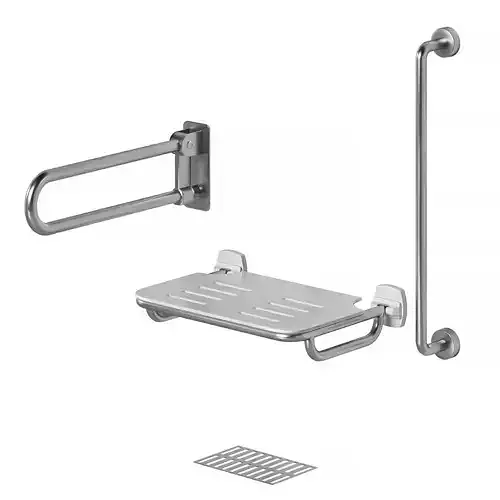 Disabled person SU shower chair