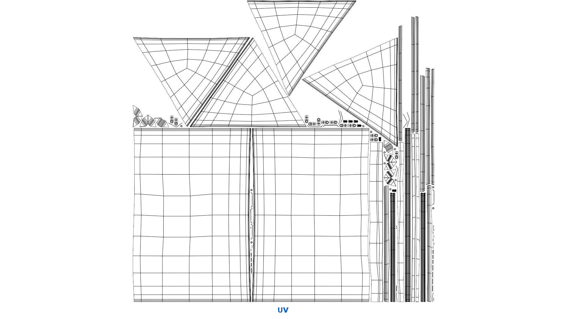 Tent 4A Low-poly 3D model_10