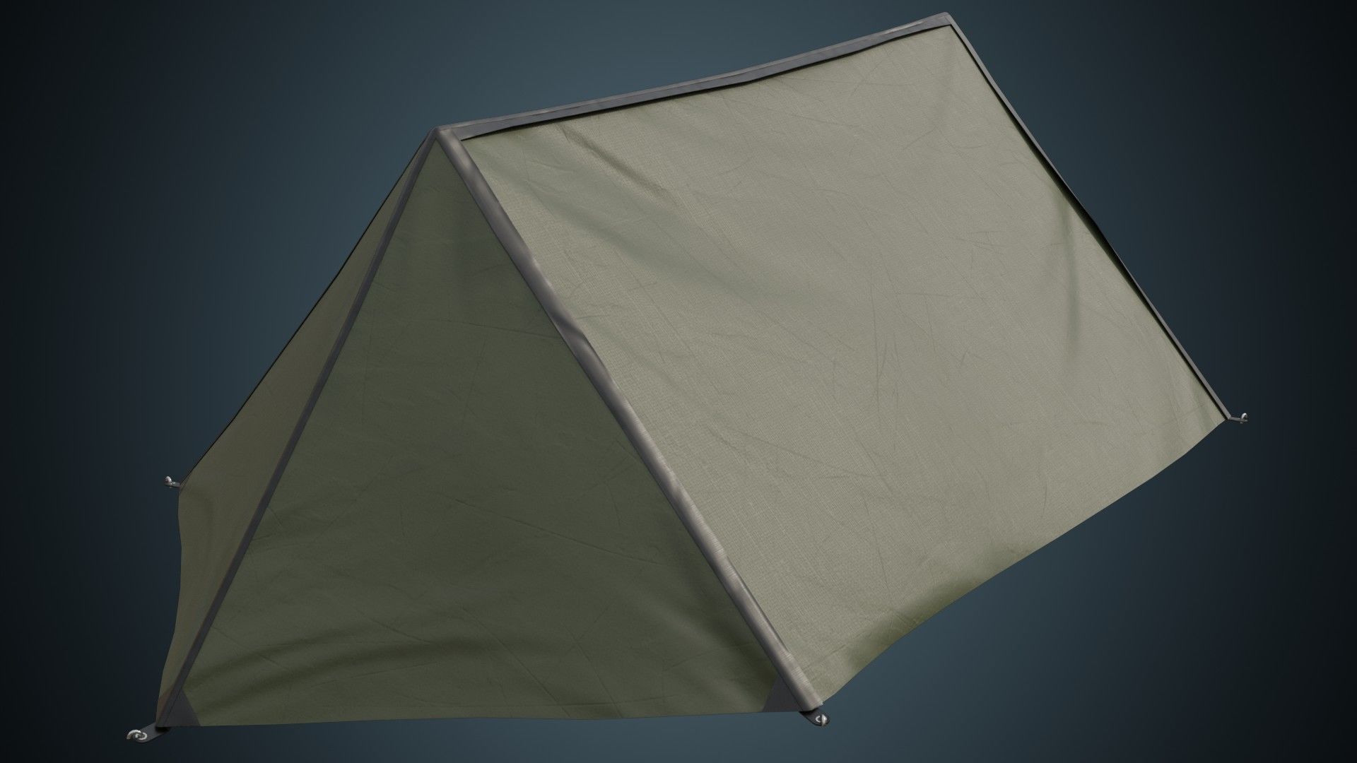 Tent 4A Low-poly 3D model_4