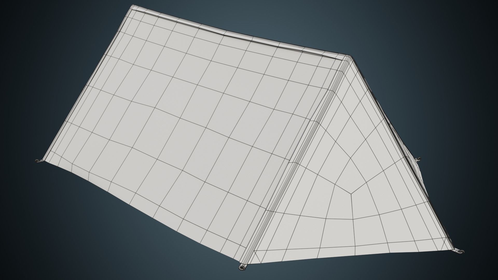Tent 4A Low-poly 3D model_8