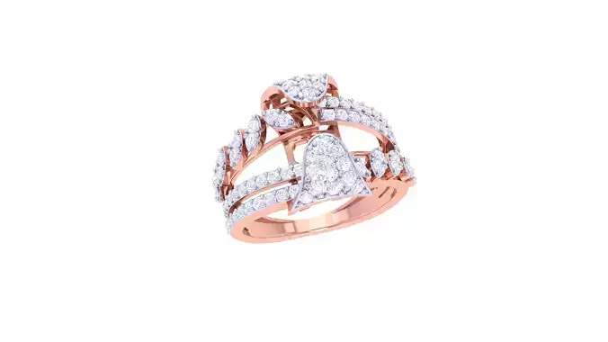 Wedding Ring For Women 3dm STL OBJ FBX Renders Details