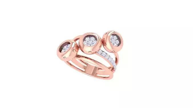 Wedding Ring For Women 3dm STL OBJ FBX Renders Details