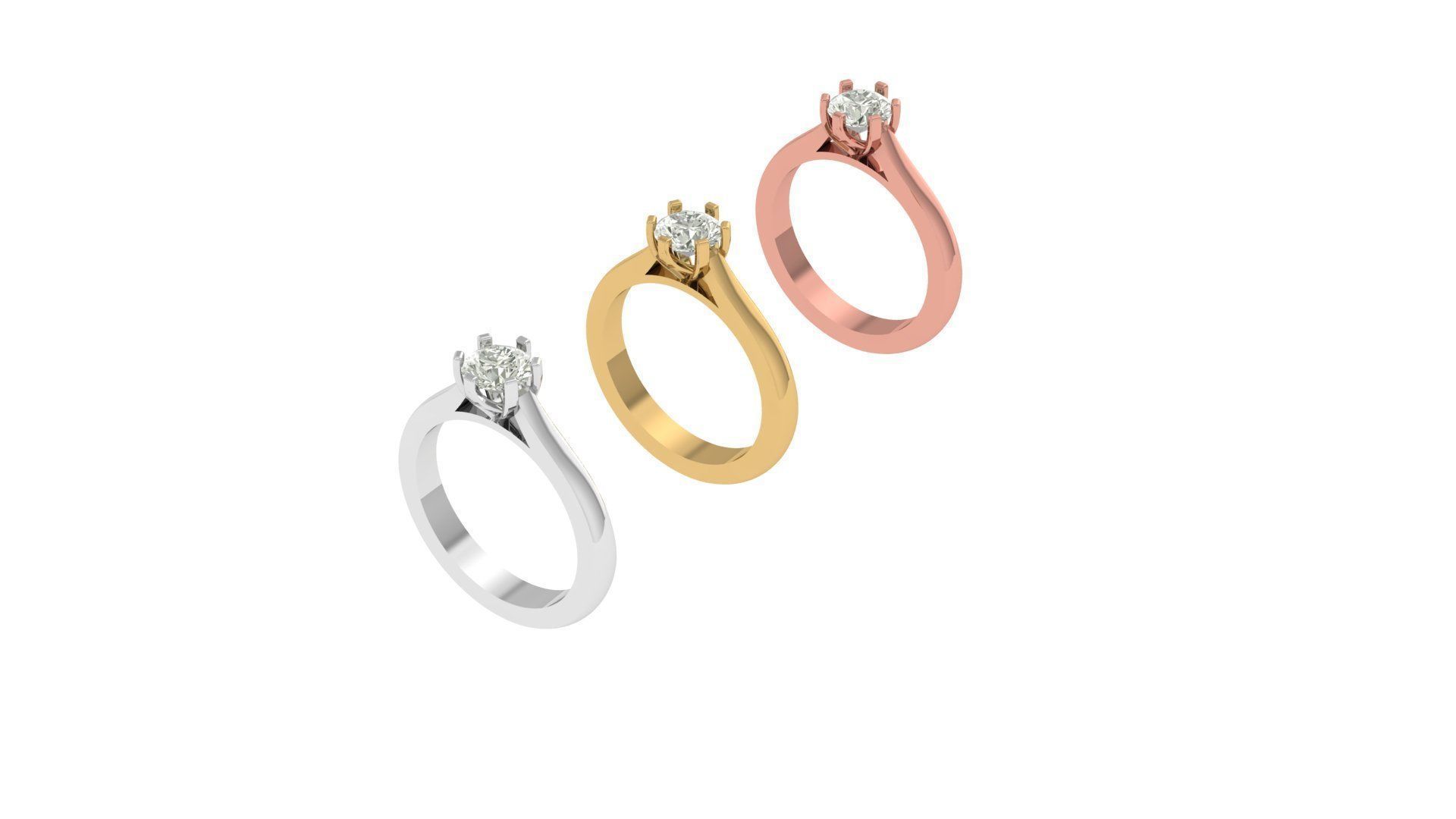 Engagement Ring Free 3D print model_5