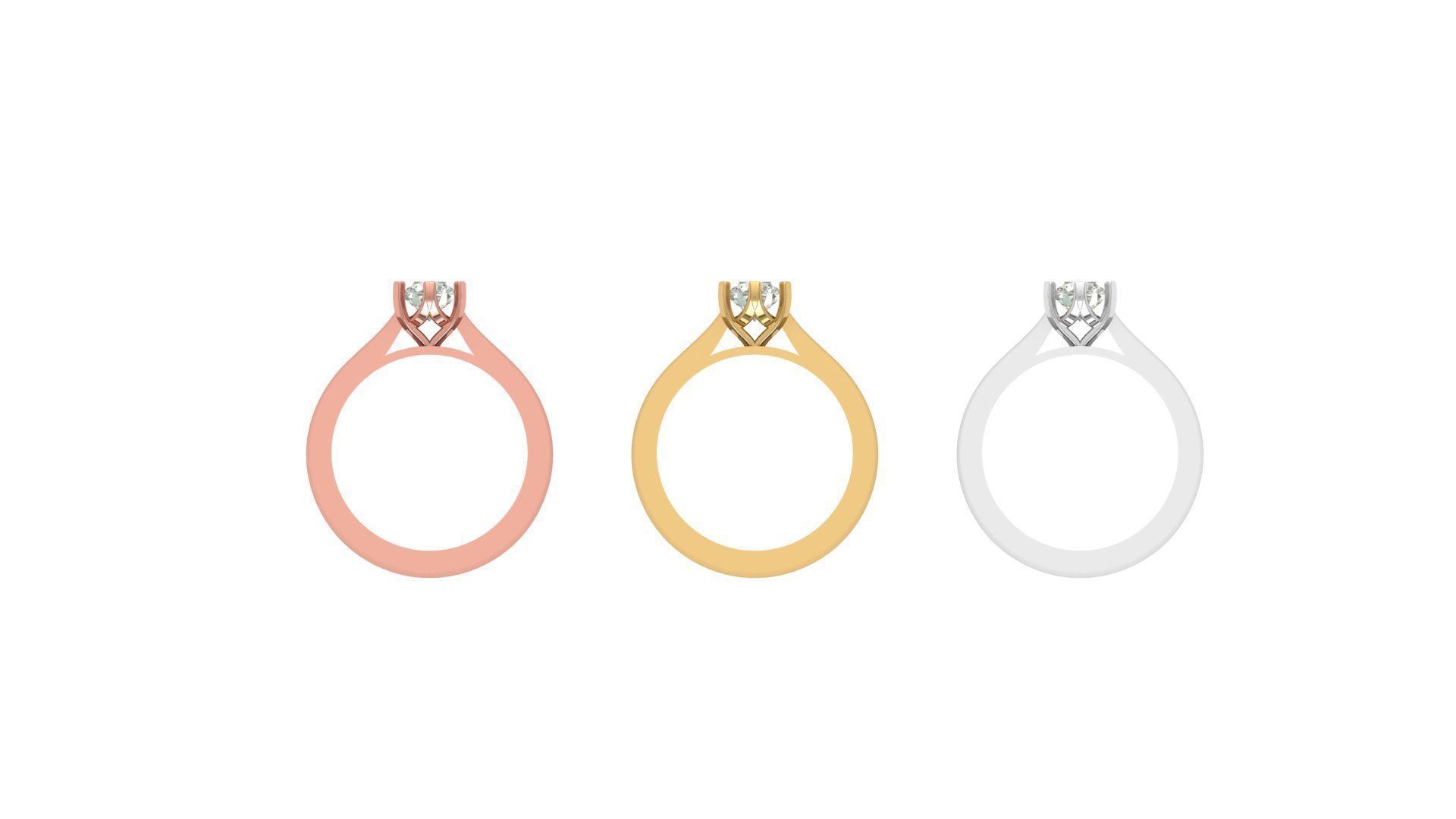 Engagement Ring Free 3D print model_2