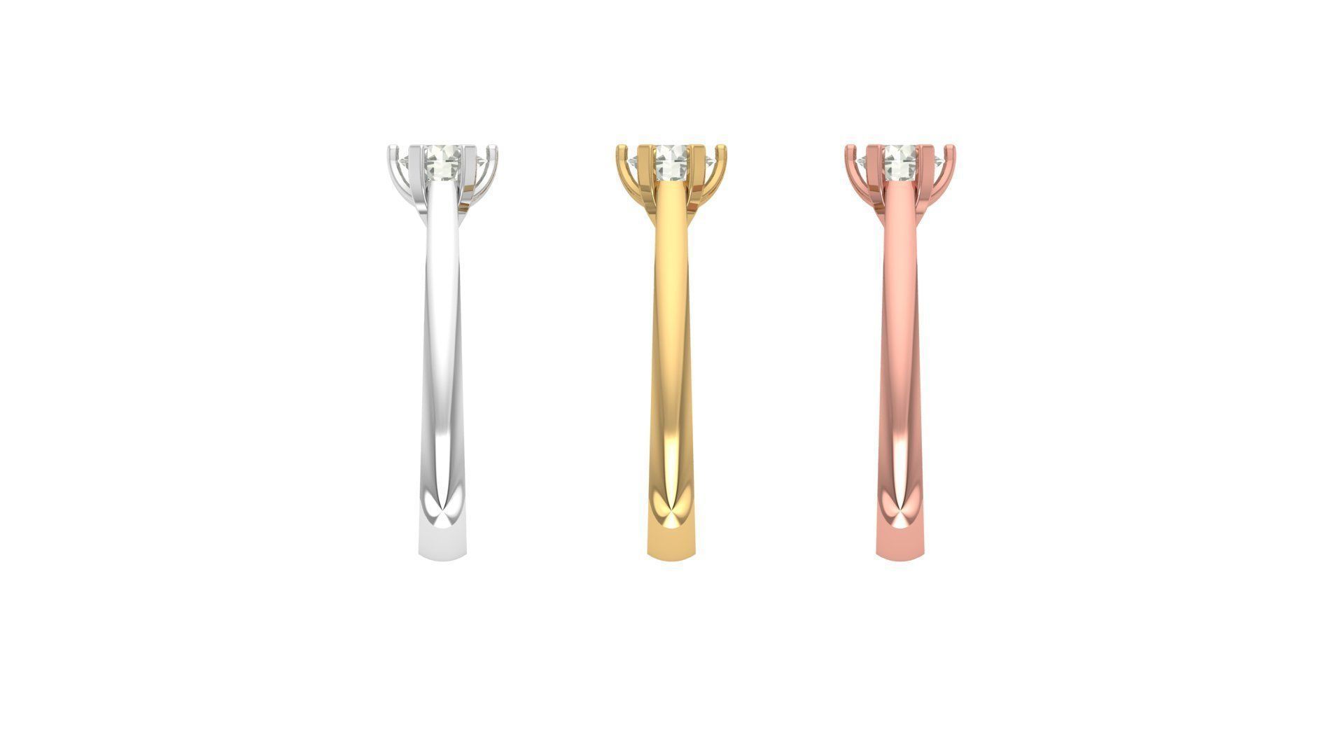 Engagement Ring Free 3D print model_4