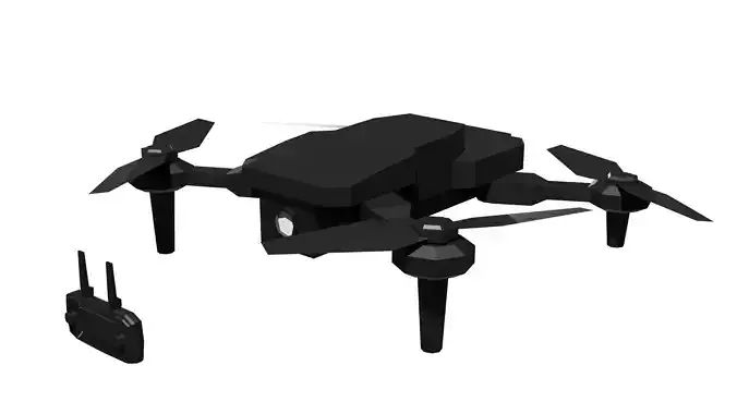 Drone Low-poly 3D model