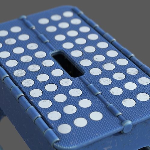 PLASTIC FOLDING STOOL Low-poly 3D model 2
