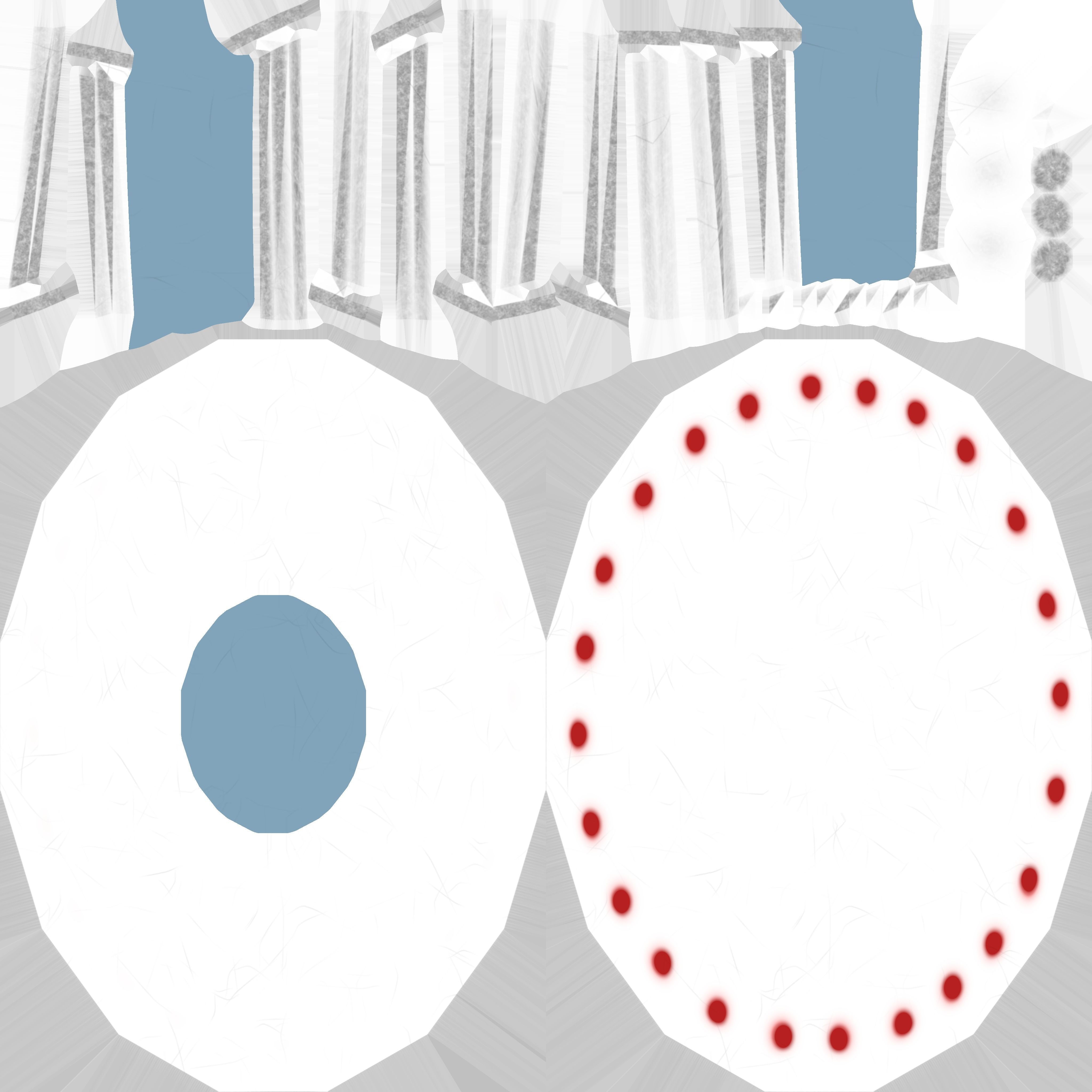 Low Poly UFO spaceship with lights Low-poly 3D model_5