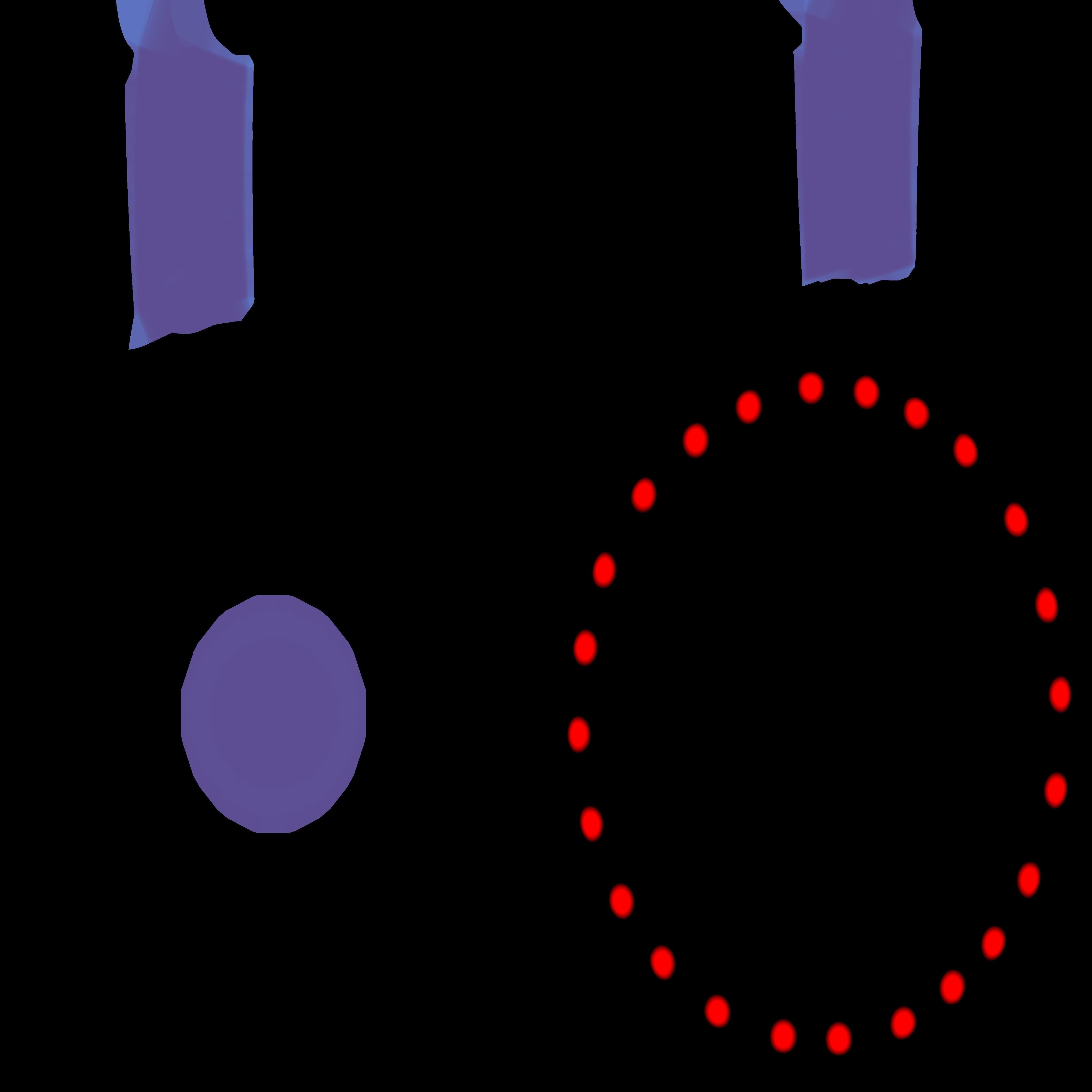 Low Poly UFO spaceship with lights Low-poly 3D model_4