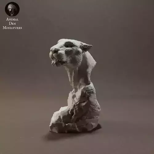 Leopard Bust 3D print model