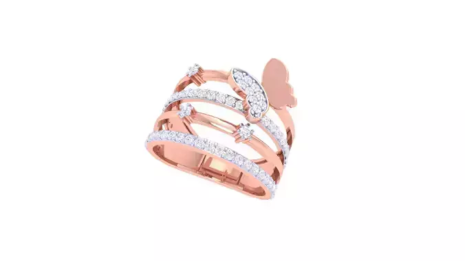 Wedding Ring For Women 3dm STL OBJ FBX Renders Details