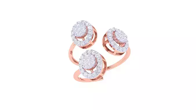 Wedding Ring For Women 3dm STL OBJ FBX Renders Details