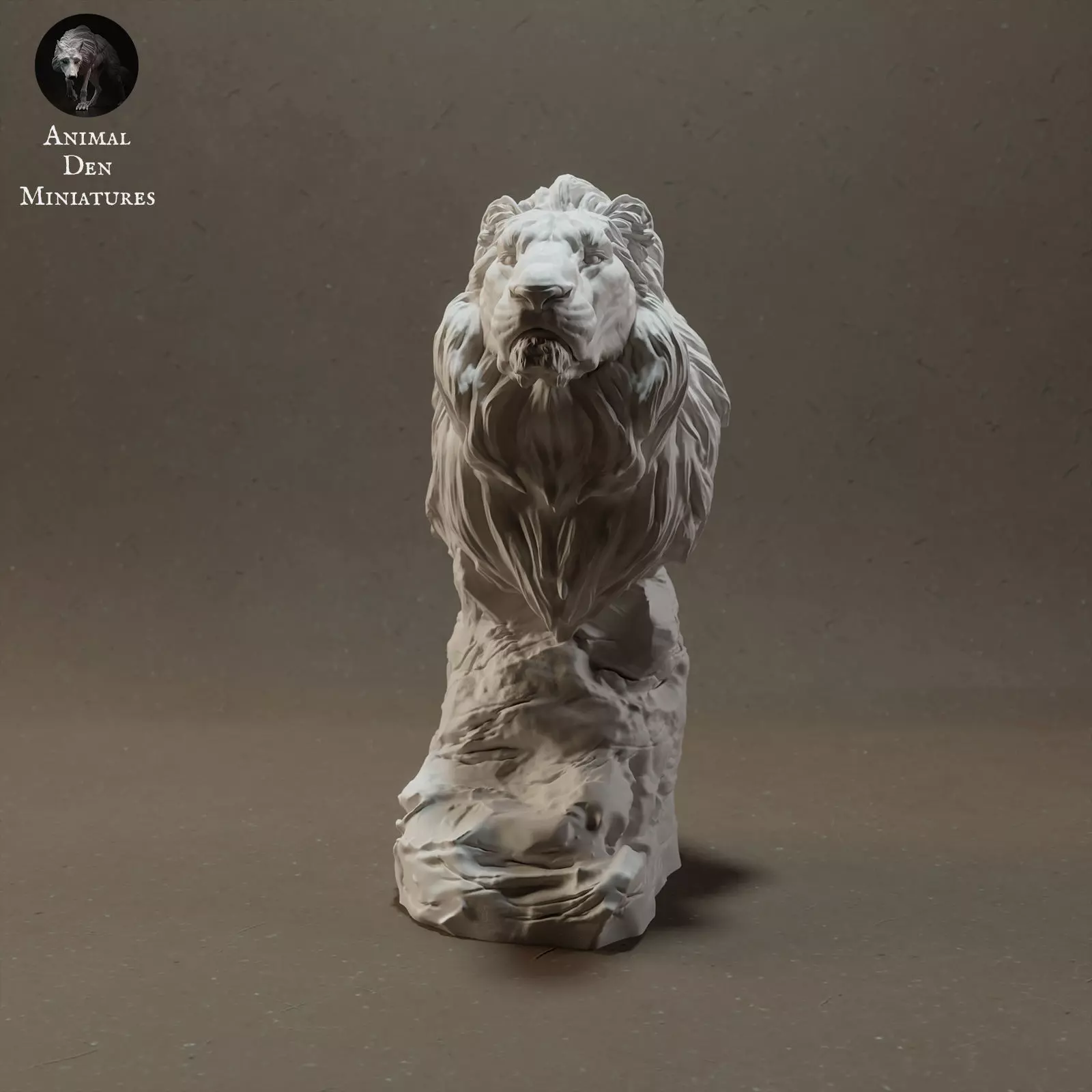Lion Bust 3D print model
