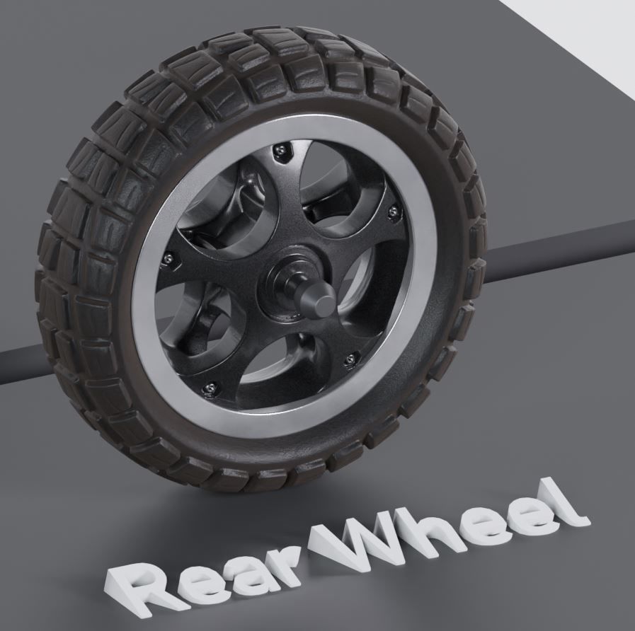 Offroad E-Scooter High-Poly Package 3D Model Collection_32