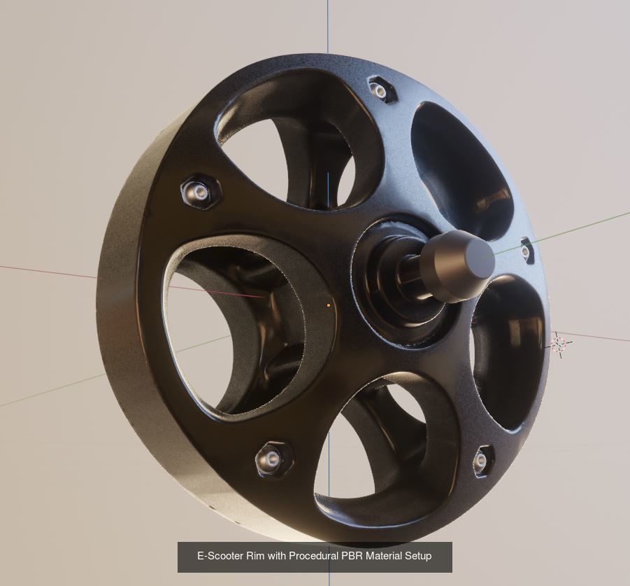 Offroad E-Scooter High-Poly Package 3D Model Collection_11