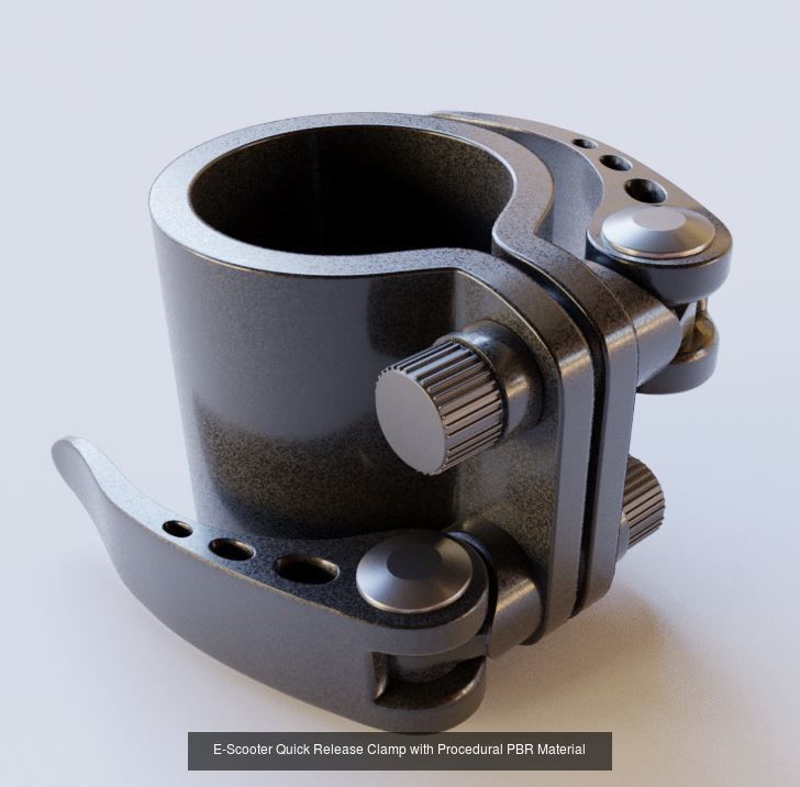 Offroad E-Scooter High-Poly Package 3D Model Collection_13