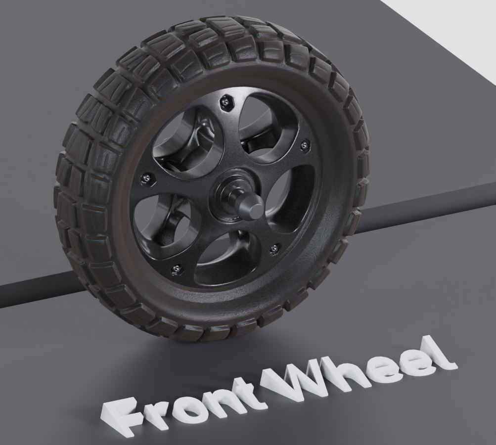 Offroad E-Scooter High-Poly Package 3D Model Collection_30