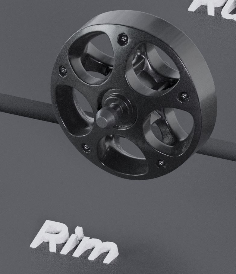 Offroad E-Scooter High-Poly Package 3D Model Collection_31