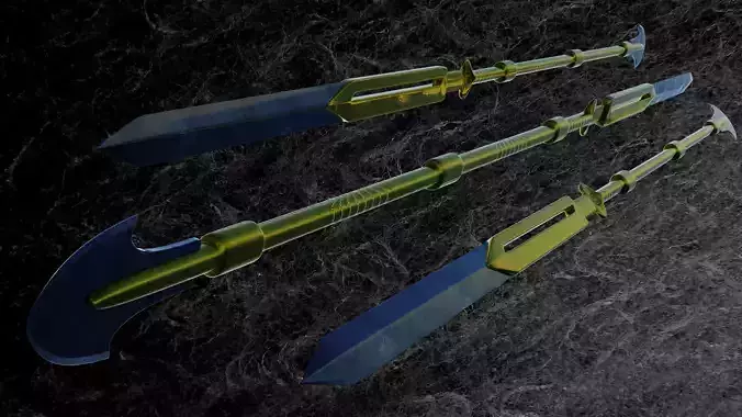 KNIGHT SPEAR  Low-poly 3D model