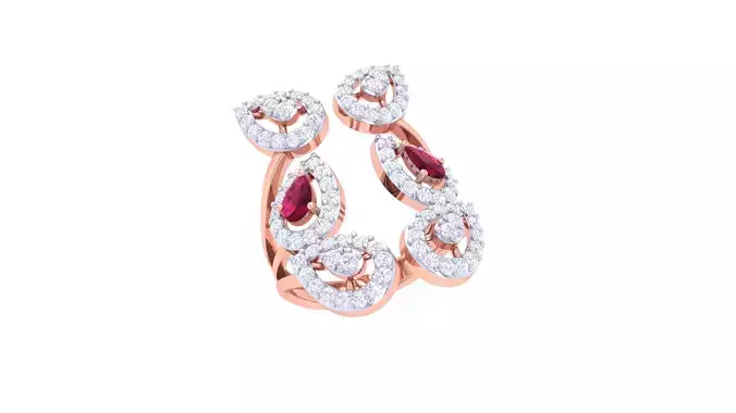 Wedding Ring For Women 3dm STL OBJ FBX Renders Details