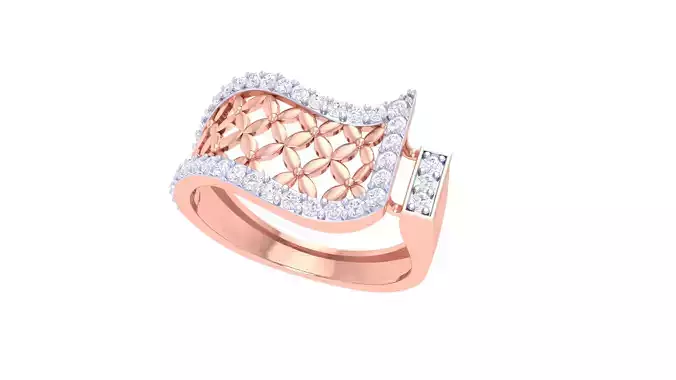 Wedding Ring For Women 3dm STL OBJ FBX Renders Details