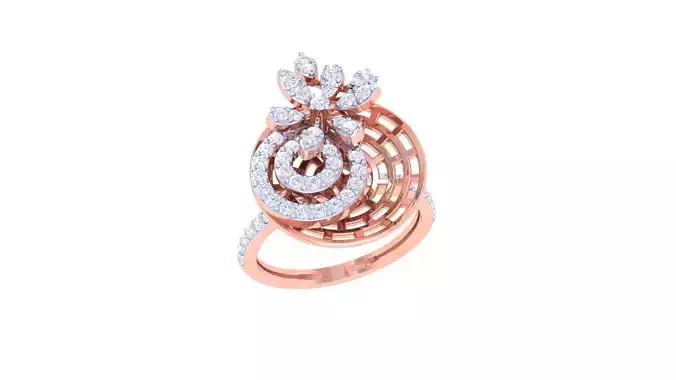 Wedding Ring For Women 3dm STL OBJ FBX Renders Details