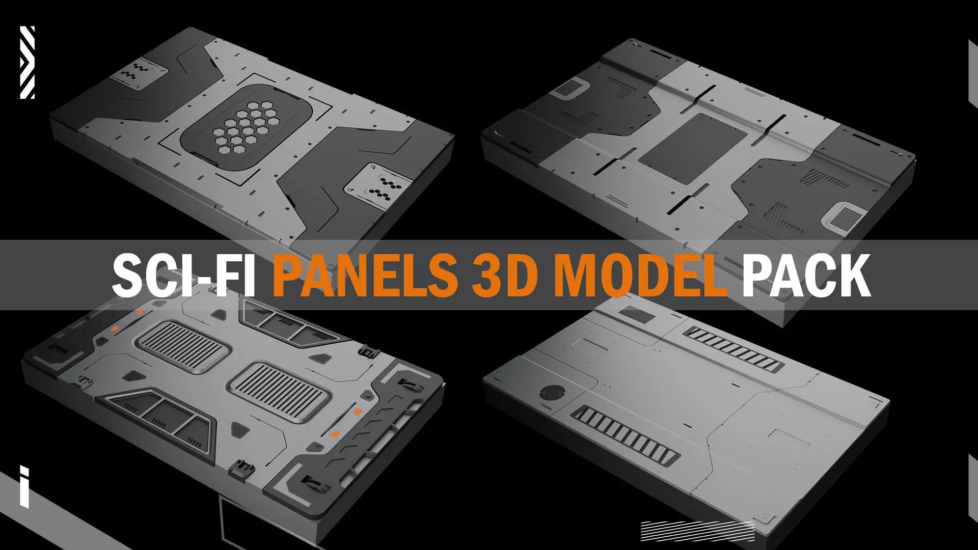 sci fi panels kit vol2 3D model_0