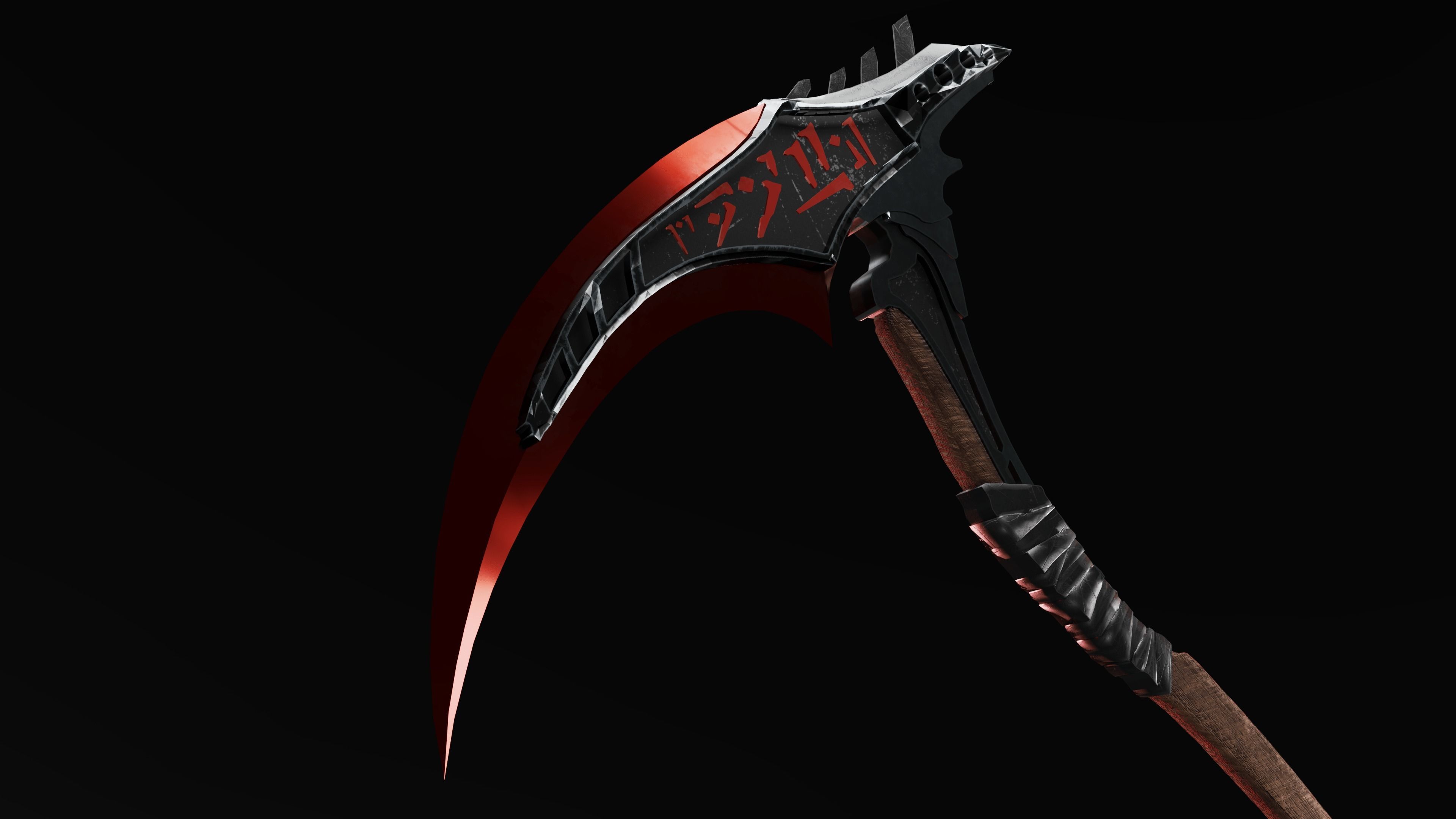 the sharpness of death Low-poly 3D model_1