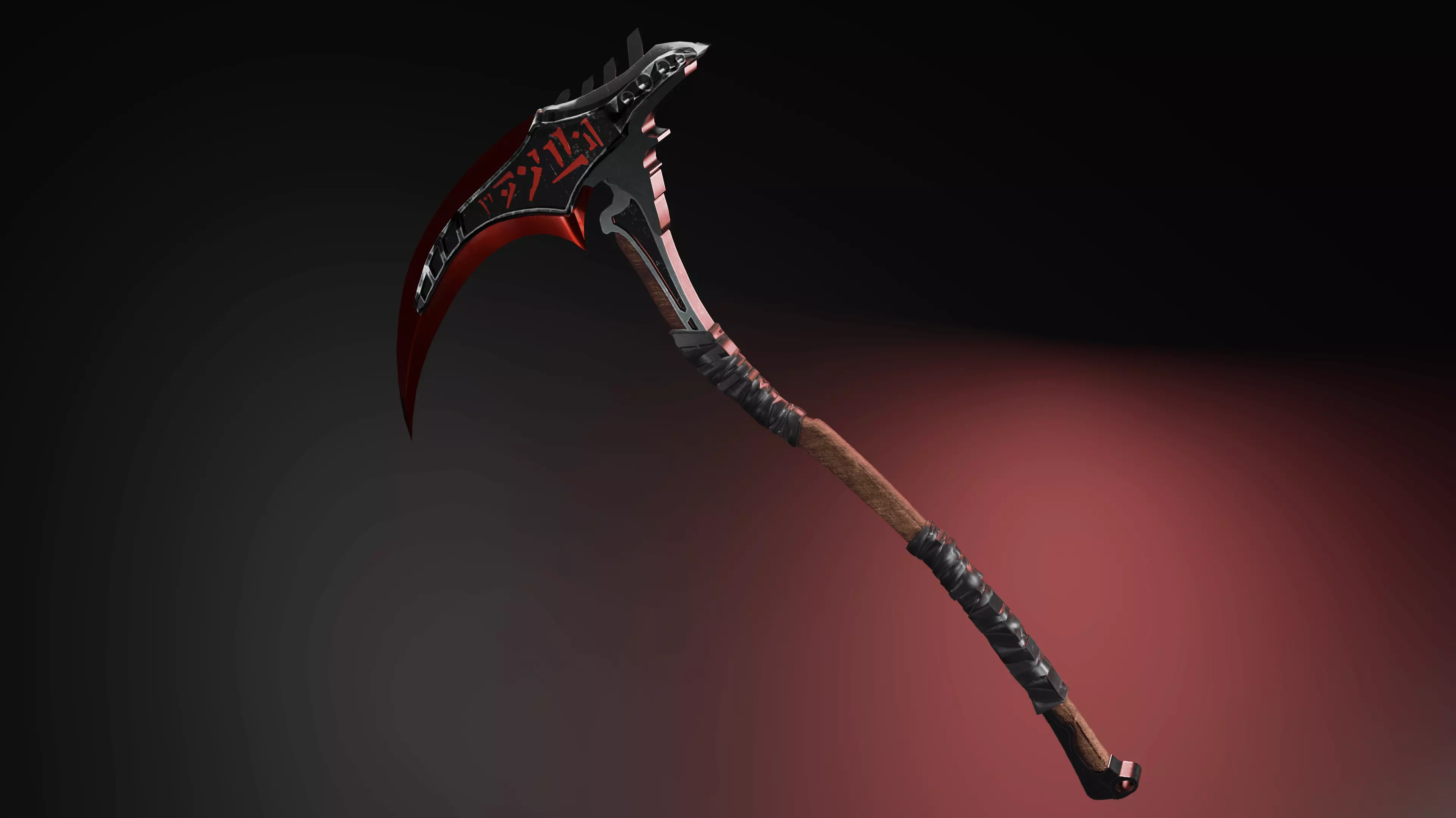 the sharpness of death Low-poly 3D model_0