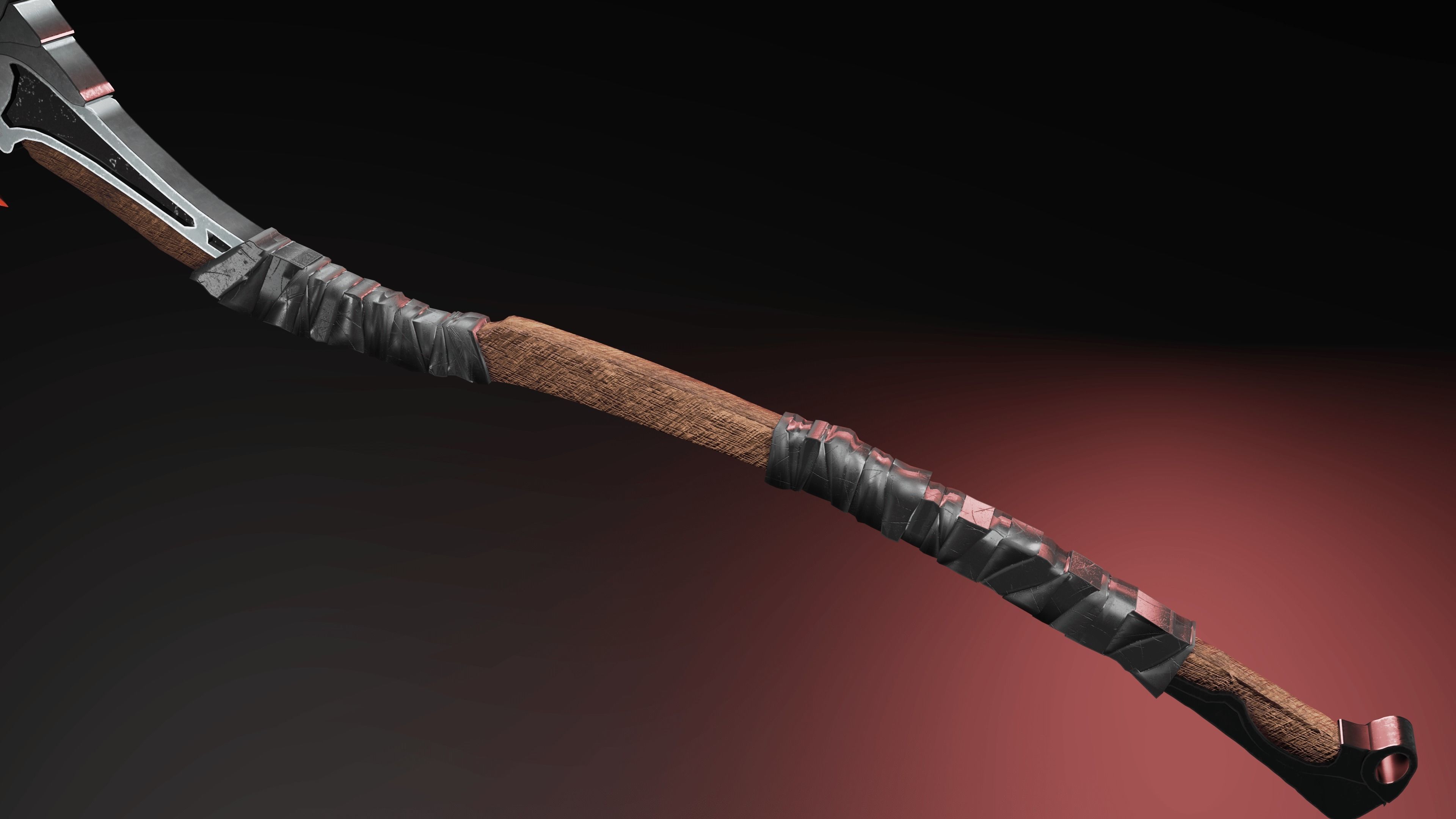 the sharpness of death Low-poly 3D model_3