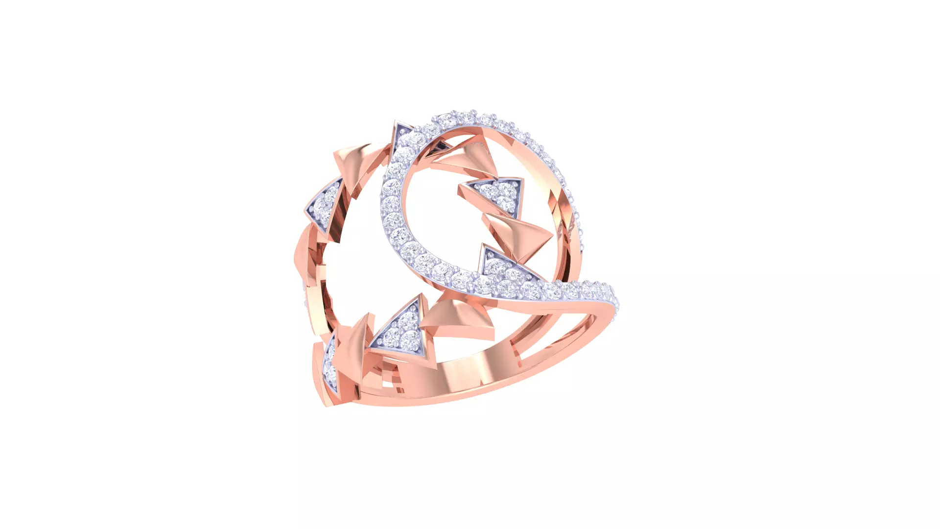 Wedding Ring For Women 3dm STL OBJ FBX Renders Details 3D print model_0